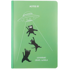 Блокнот А5+ 40 аркушів клітинка Kite Cruel world K23-460-2, 65043