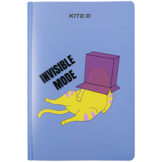 Блокнот А5+ 40 аркушів клітинка Kite Invisible mood K23-460-3, 65044