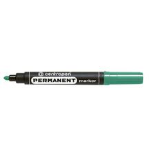 Маркер перманентний Centropen 8566 зелений круглий, 01846