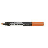 Маркер перманентний помаранчевий круглий Centropen 8566/06, 35437