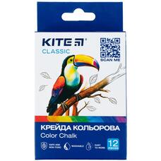 Крейда кольорова 6 кольорів 12 штук Kite Classic K-075, 67636