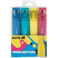 Набір маркерів текстових клиновидних 4 кольори Highlighter Creative Trendy Colors K24-11 Kite, 69692