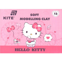 Пластилін восковий 12 кольорів 240 грам Hello Kitty Kite HK25-1086, 71271