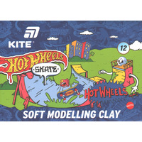 Пластилін восковий 12 кольорів 240 грам Hot Wheels Kite HW25-1086-2, 71398