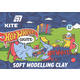 Пластилін восковий 12 кольорів 240 грам Hot Wheels Kite HW25-1086-2, 71398