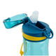 Пляшечка для води з трубочкою 600 мл зелена Kite K22-419-03, 61663