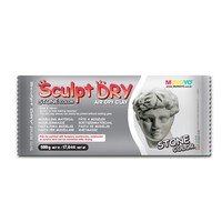 Маса для моделювання самозастигаюча Sculpt Dry сіра 500 грам Mungyo, 9065463