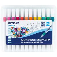 Набір акрилових маркерів 24 кольора Kite Creative K-1157, 68767