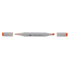 Скетч маркер двосторонній помаранчевий Santi SM-12, 390513