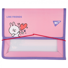 Папка B5 на резинці пластикова Yes Line Friends Cony, 492210