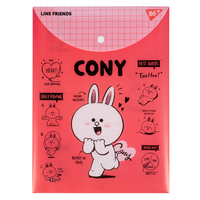 Папка-конверт А4 на кнопці вертикальна Line Friends YES, 492077