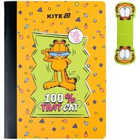 Блокнот А5 60 аркушів з магнітною закладкою Kite Garfield GF25-192, 71011