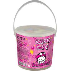 Крейда кольорова Jumbo 15 штук у відерці Kite Hello Kitty HK21-074, 47387