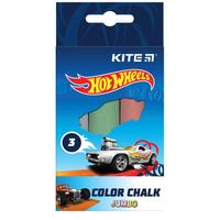Крейда кольорова Jumbo Kite Hot Wheels 3 кольори HW21-077, 47375