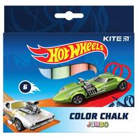 Крейда кольорова Jumbo Kite Hot Wheels 6 кольорів HW21-073, 47381