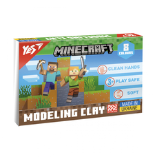 Пластилін 8 кольорів 160 грам Minecraft YES, 540656