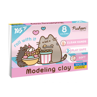 Пластилін 8 кольорів 160 грам Pusheen YES, 540657