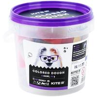 Тісто кольорове 8 кольорів по 20 грам 2 формочки стек Kite Dogs K22-137, 61037