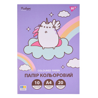 Папір кольоровий А4 односторонній 20 аркушів Pusheen Yes, 955465