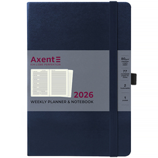 Щотижневик датований 2026 рік Axent Prime Strong 145х210 мм синій 8507-26-02-A, 72713