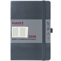 Щотижневик датований 2026 рік Axent Prime Strong 145х210 мм сірий 8507-26-62-A, 72714
