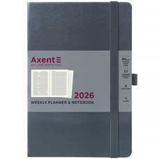 Щотижневик датований 2026 рік Axent Prime Strong 145х210 мм сірий 8507-26-62-A, 72714
