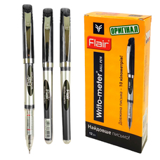 Ручка кулькова чорна 10 км Writo-meter 743 Flair original, 520814
