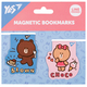 Закладки магнітні 2 штуки Line Friends Brown and Choco YES, 708106
