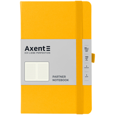 Книга записна А5 125х195 мм клітинка 96 аркушів жовта Partner Axent 8201-08-A, 39766