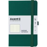 Книга записна А5 125х195 мм клітинка 96 аркушів зелений ліс Partner Axent 8201-61-A, 68668