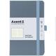 Книга записна А5 125х195 мм клітинка 96 аркушів сіра Partner Axent 8201-62-A, 68669