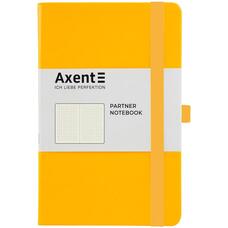 Книга записна А5 крапка 96 аркушів жовта Partner Axent 8306-08-A, 43105