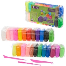 Пластилін повітряний 24 кольори 240 грам Zibi Kids Line ZB.6297, 818245