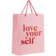 Пакет подарунковий 32x26x10 см паперовий Love your self Axent 8502-29-A, 69568