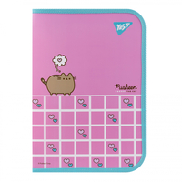 Папка A4 факультативна пластикова на блискавці з кишенею Pusheen Hearts YES, 492222