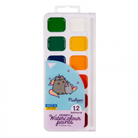 Фарби акварельні медові 12 кольорів Pusheen Yes, 110275