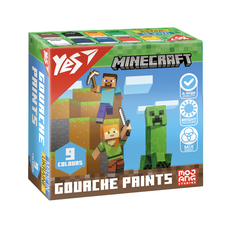 Гуаш 9 кольорів по 20 мл Minecraft Yes, 230406