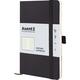 Книга записна А5 125х195 мм клітинка 96 аркушів чорна Partner Soft Skin Axent 8616-01-A, 60466