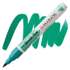 Пензель-ручка акварельна Royal Talens Ecoline Brushpen зелена темна (602), 11506020