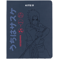 Щоденник шкільний мяка обкладинка PU Kite Naruto NR24-283, 67517