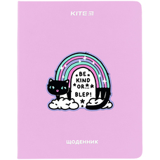 Щоденник шкільний тверда обкладинка PU Kite Be Kind K24-264-2, 67504