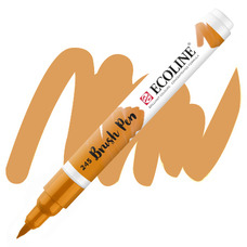 Маркер-пензлик акварельний жовтий шафрановий (245) Brush Pen Ecoline Royal Talens, 11502450