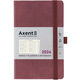 Щотижневик датований 2024 рік Axent Soft Nuba 125х195 мм сливовий 8517-24-58-A, 65653