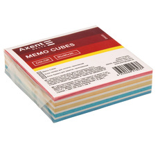 Папір для нотаток COLOR 80х80х20 мм проклеєний мікс кольорів Axent Delta D8022, 13934