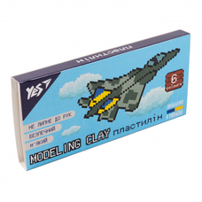 Пластилін 6 кольорів 120 грам 8bit UA YES, 540642
