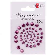 Перлини самоклеючі стигла вишня 50 штук Santi, 740188