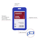 Бейдж вертикальний PP синій 110х70 мм Axent 4530-07-A, 35847