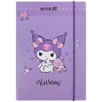 Папка для зошитів В5 на гумці картон Kite Kuromi HK25-210-2, 71035