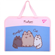 Папка-портфель А4 FC на блискавці з тканинними ручками Pusheen YES, 492317