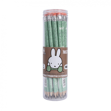 Олівець графітний круглий з гумкою Miffy YES, 280691
